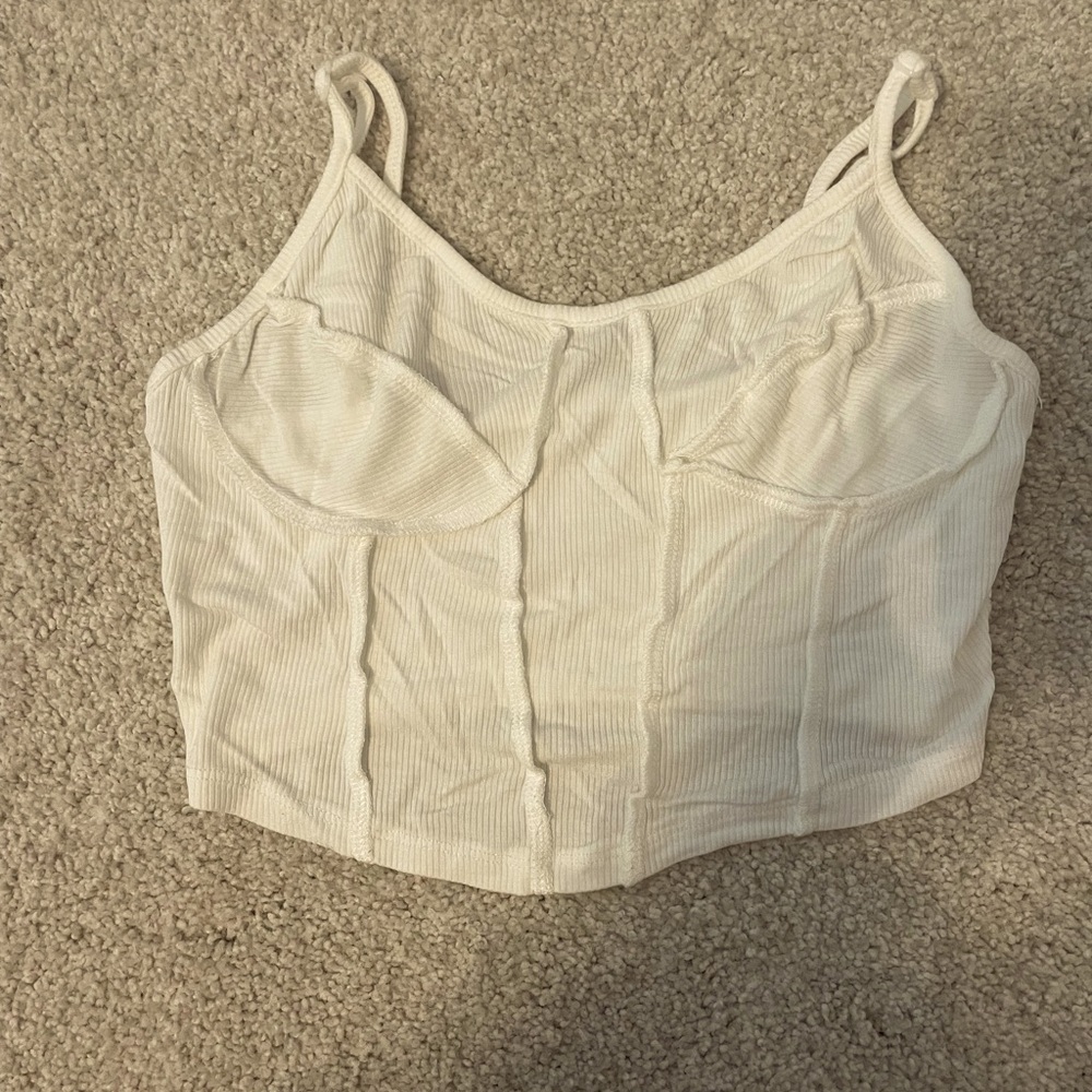 White crop top